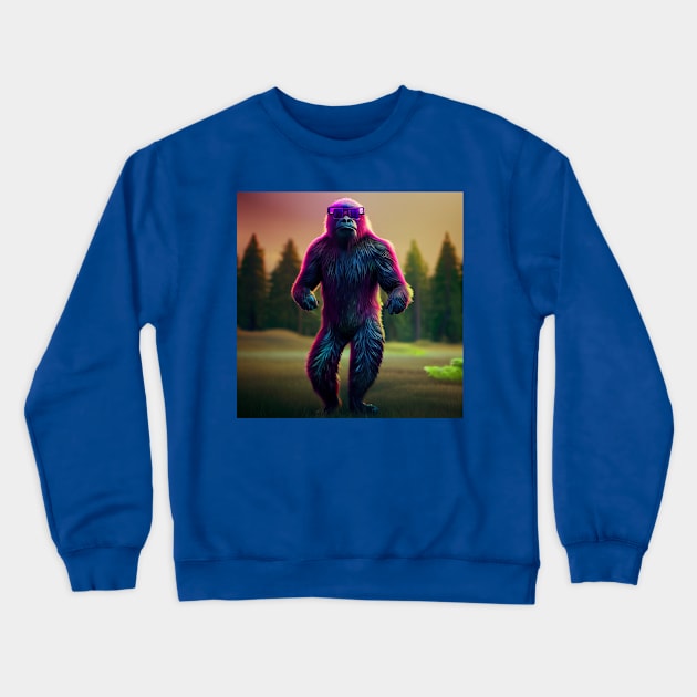 Dope Sasquatch in Nature Crewneck Sweatshirt by Grassroots Green